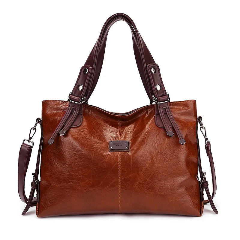 Anna™ | Sac en cuir souple avec deux anses et détails élégants