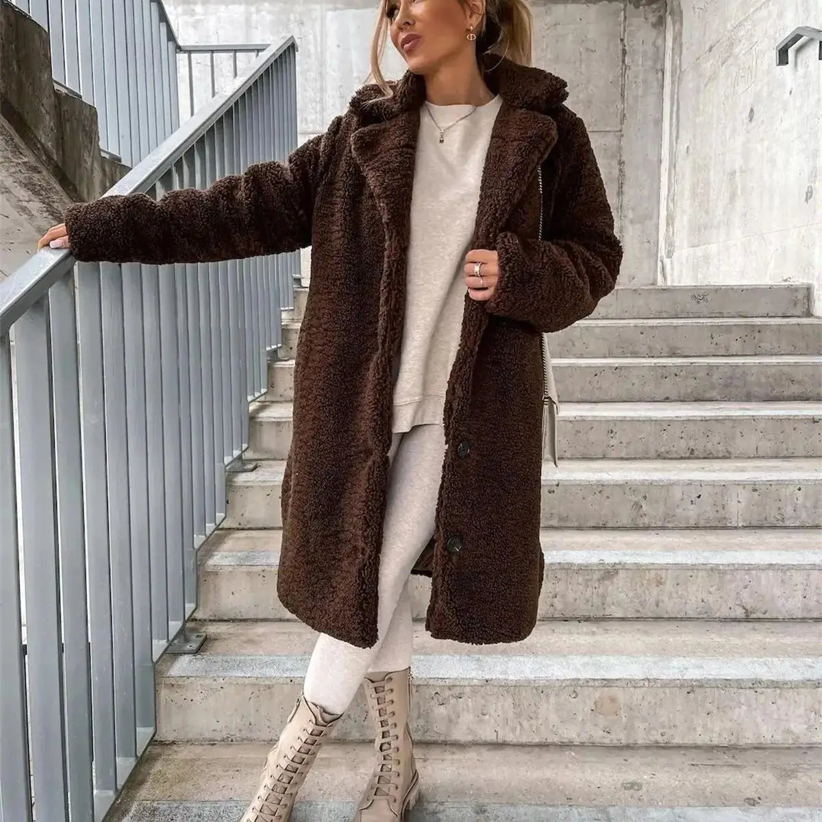 Yani -  Manteau Teddy