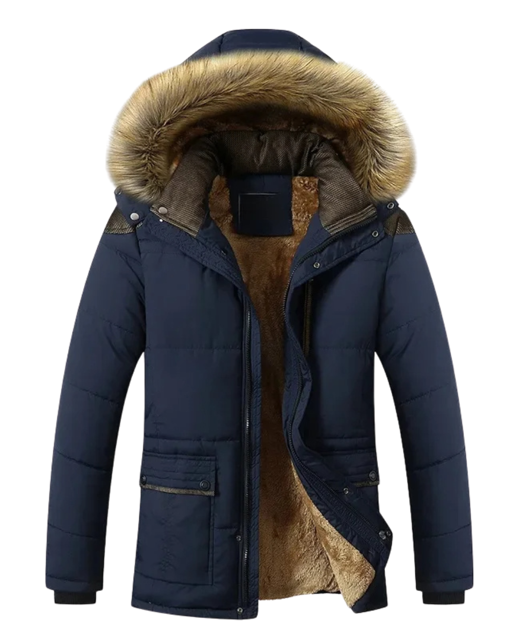 Yani - Elegante wattierte Fleece-Winterjacke