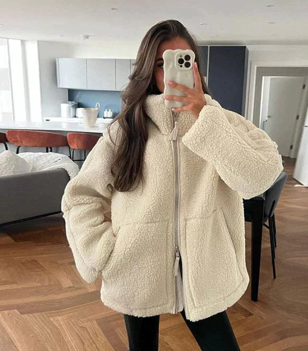 Yani - Veste en Fleece Surdimensionnée et Confortable