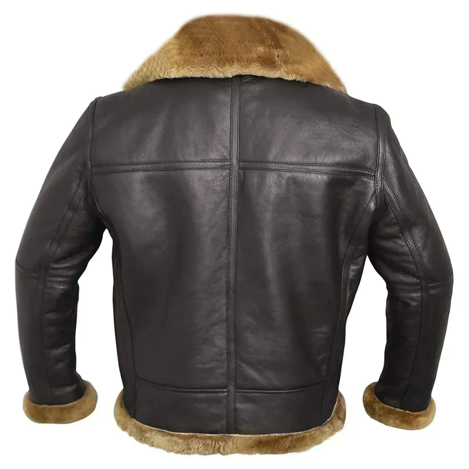 Yani -  Veste en cuir doublée en peau de mouton