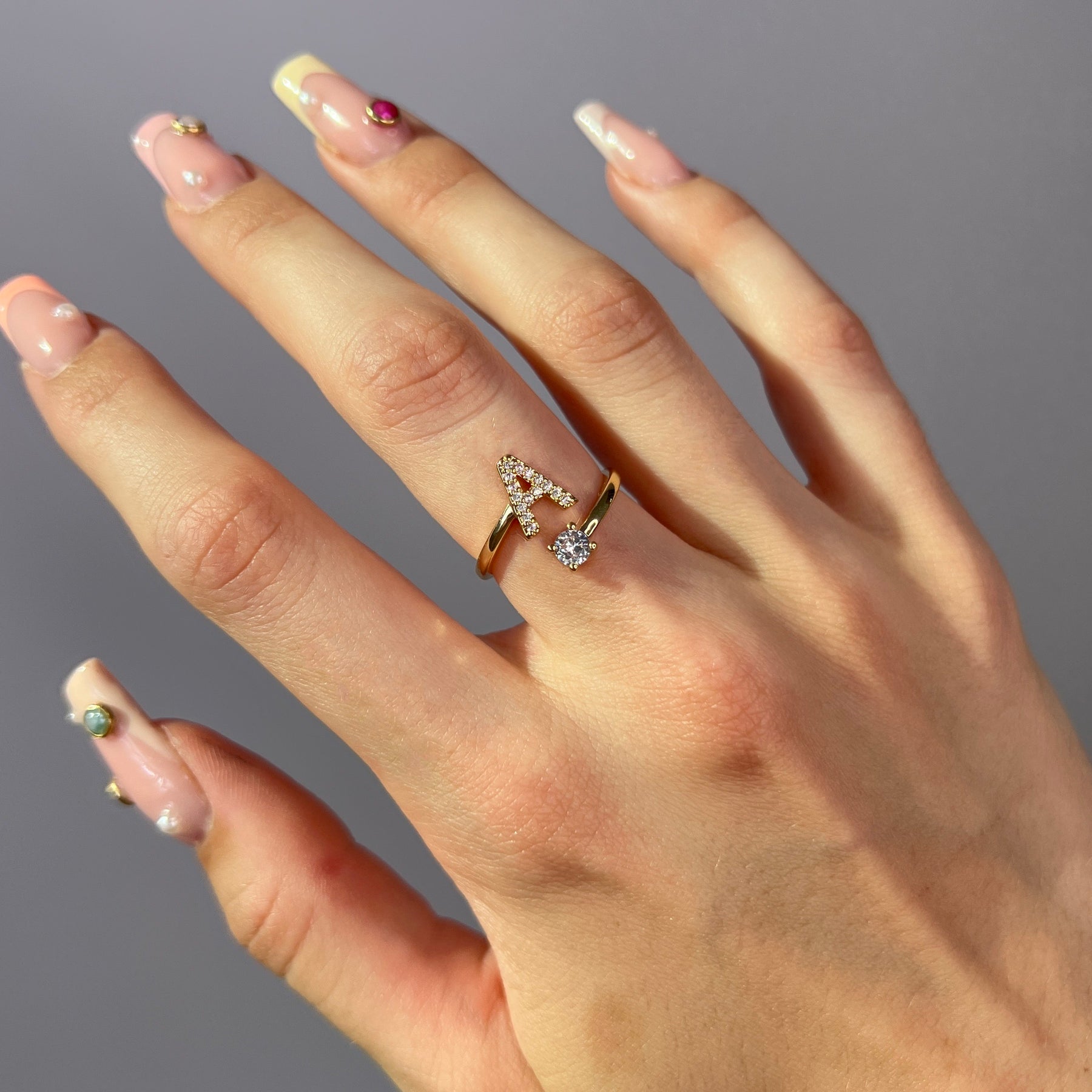 Bague Initiale Ajustable
