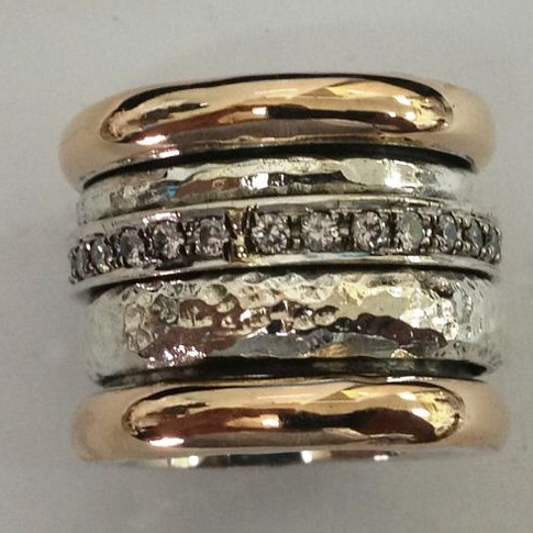 Bague Vintage dorée épaisse