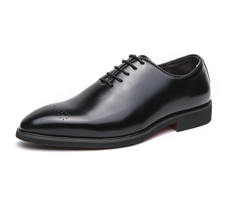 Ashton | Chaussures Oxford à Bout Ronde effet Cuir de Vache