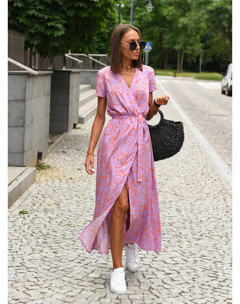 Suzanna | Robe élégante à col en V